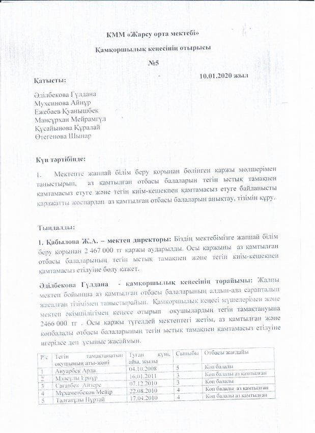 Қамқоршылық кеңесінің шешімі